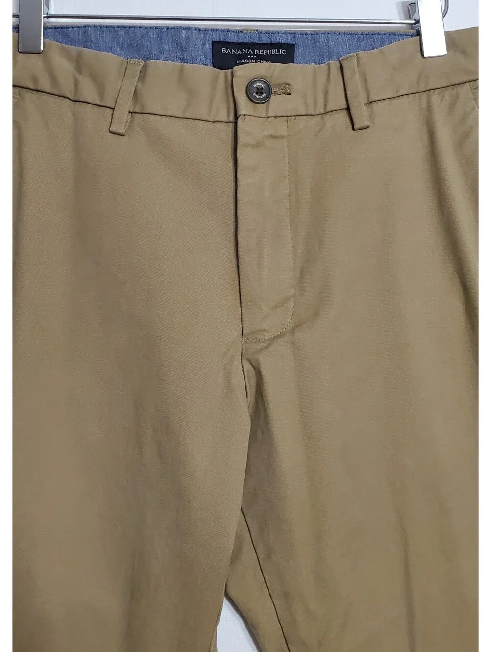 Banana Republic sz 32x30 Mason straight chino pants green stretch preppy casual